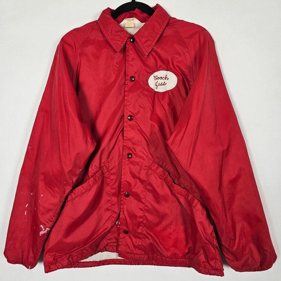 Vintage Collegiate Pacific Cardinals Coach Jess Distressed Womens Large Jacket - Picture 1 of 13